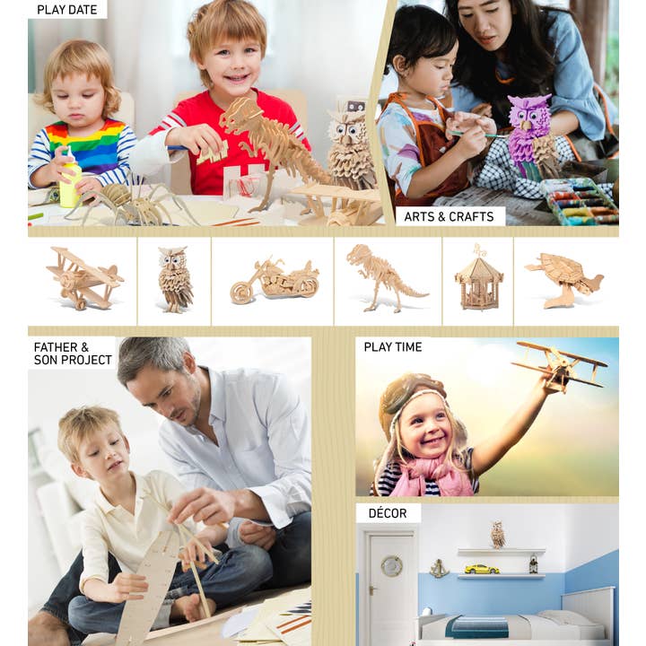 Cota Global - Wholesale Puzzle - Kids - 3D Puzzles - Owl4