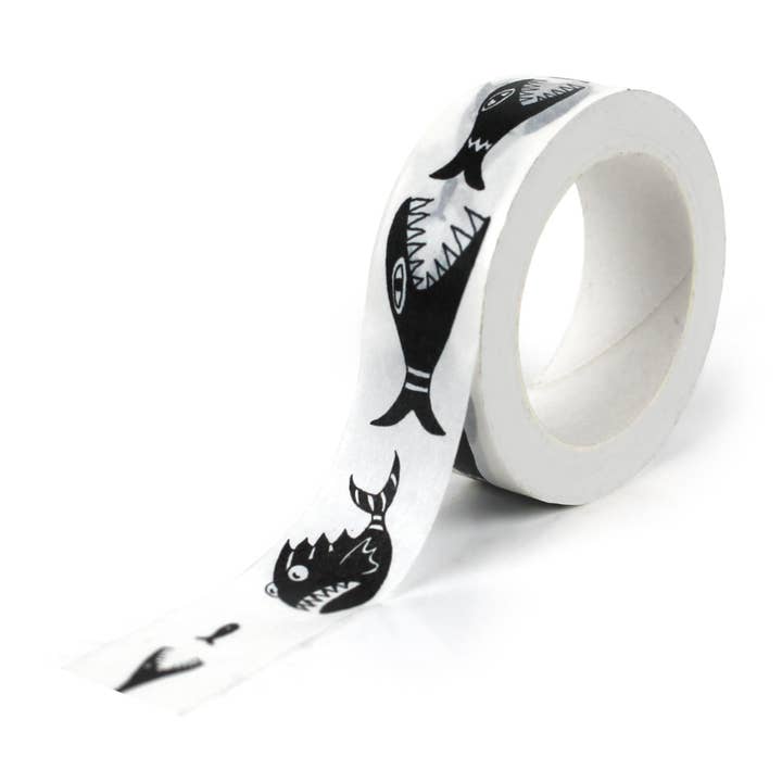 Cinta washi blanca Piranha para venta al por mayor de Mary Engelbreit Studios