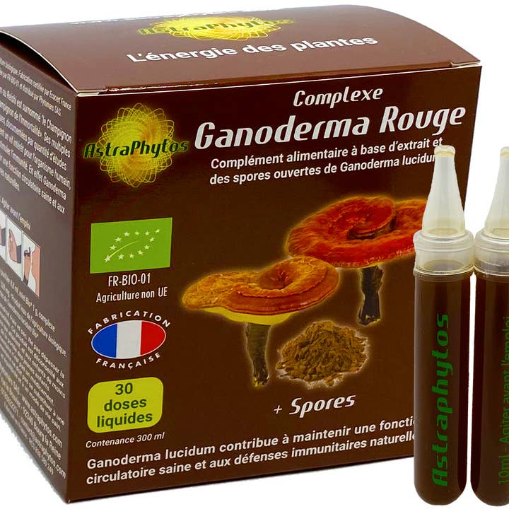 Astraphytos - Phytomars - Wholesale Oral Supplement/Vitamin - Red Ganoderma + Spores Organic Astraphytos Ampoules