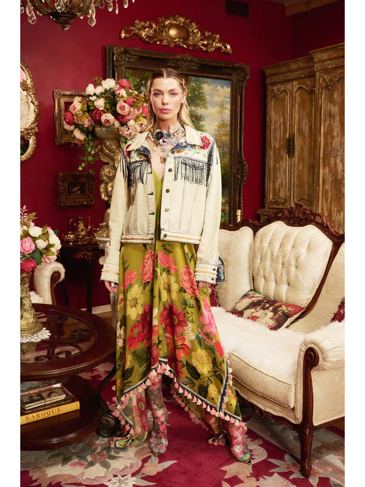 Country Queen Embellished Denim Jacket for wholesale on Faire24