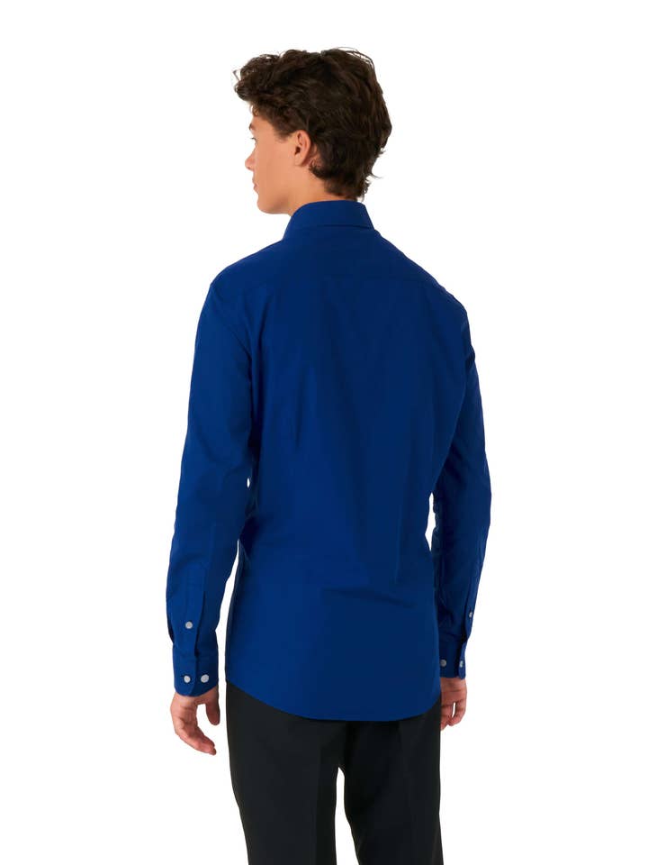 Blue SHIRT LS Navy Royale Teen boys for wholesale on Faire1