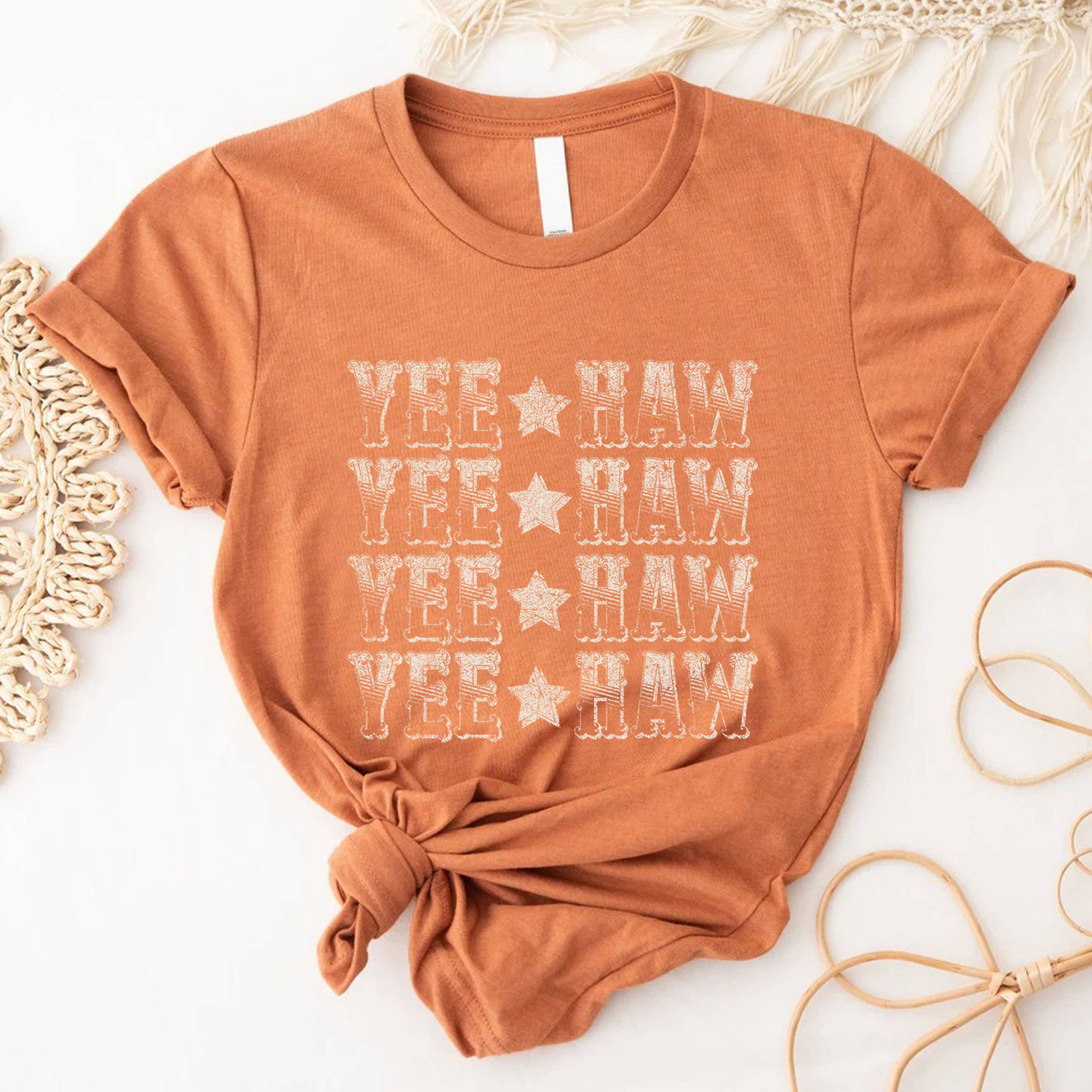 STARCHIS - Wholesale Screen Printed T-Shirt - Women's - Yee Haw5