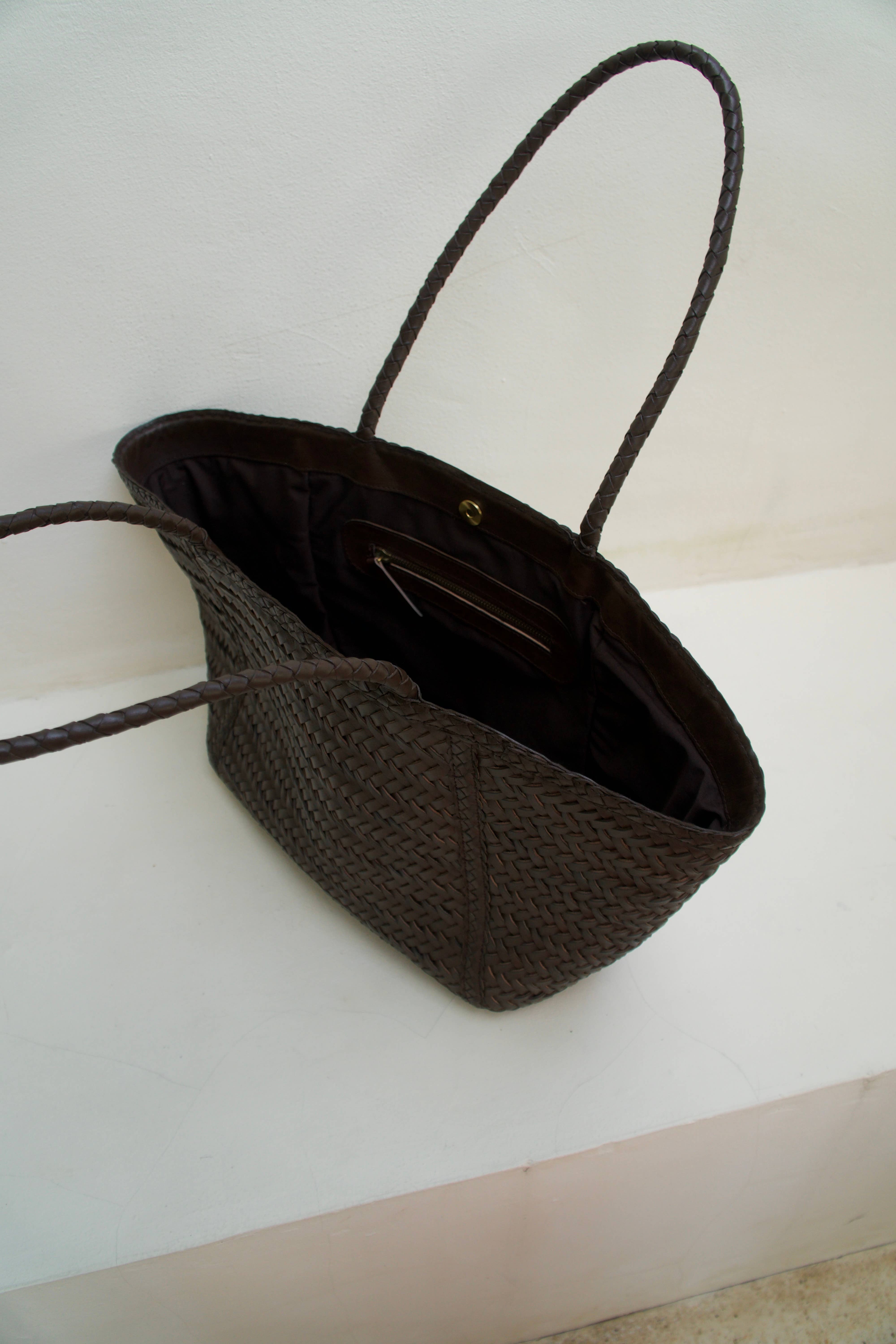 Le Cle - Wholesale Top handle bag – women's - Arvela Bag | Handwoven Leather Shopper9