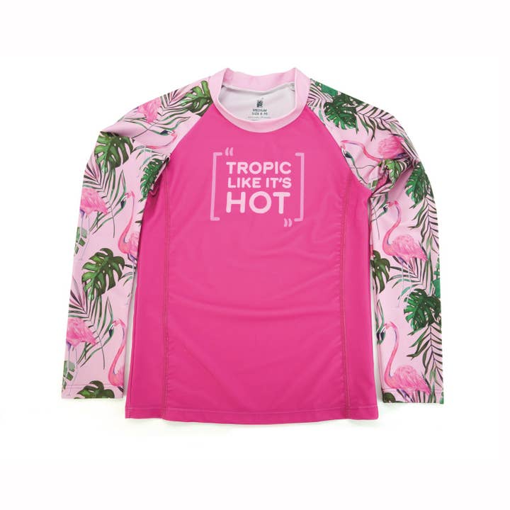 DM Merchandising - Wholesale Rashguard - Kids - Juice Box Girls Fun In The Sun Rash Guard Swim Tee Open Stck