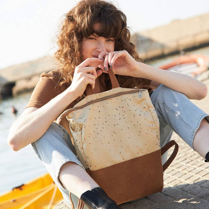 Mochila Metropolitan, Confetti Sand | Mochila Vegan por atacado de Lee Coren