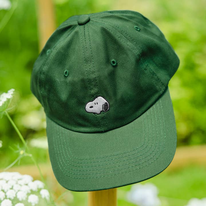 Three Potato Four - Wholesale Baseball Cap - Unisex - 3P4 x Peanuts® - Snoopy Embroidered Dad Hat (Forest)1