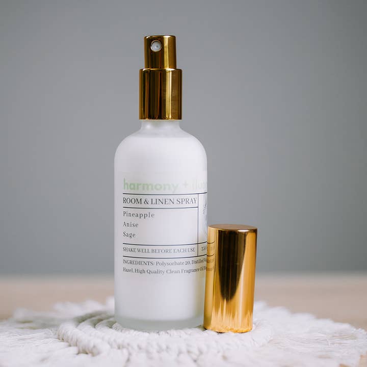 Harmony + Fluorite Room & Linen Spray for wholesale by Spark & Stone Co