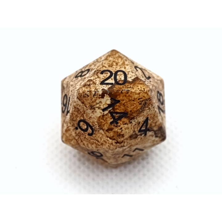 Tabletop Dominion Limited - Wholesale Dice - Picasso Jasper | Natural Gemstone Dice | 7-Polyhedral Set1