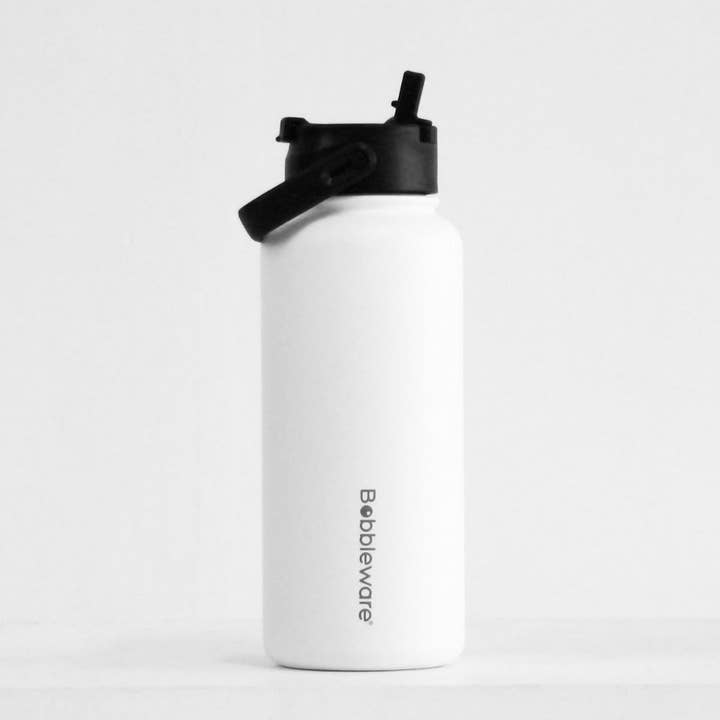 Snow Black Lid Ship th July Hydrate™ 32oz/950ml Insulated Drink Bottle for wholesale on Faire5