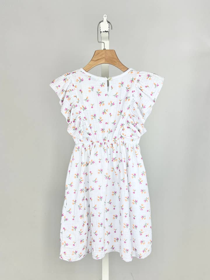 MINI MIGNON PARIS - Wholesale Dress - Kids - Printed cotton gauze dress for girl
