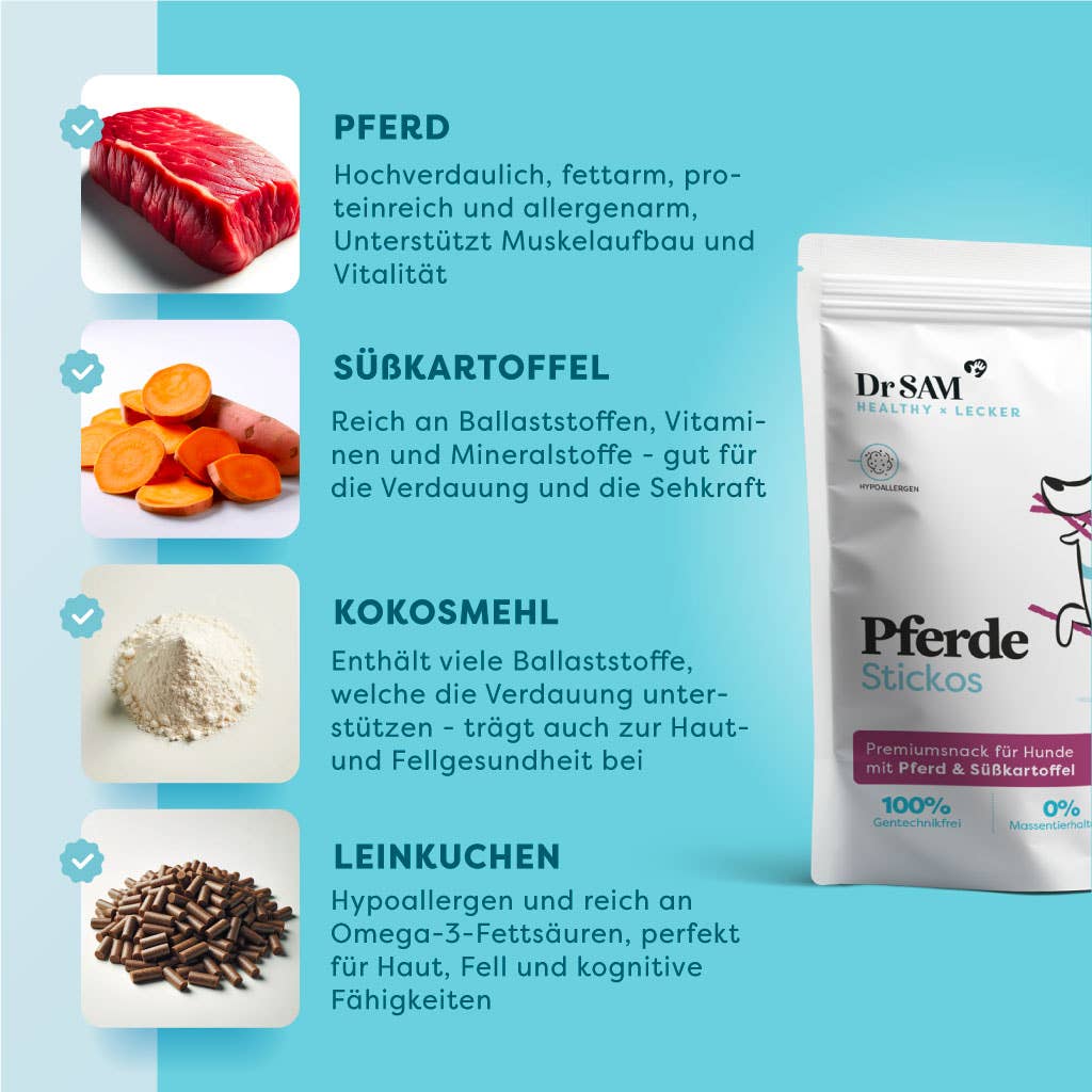 DrSAM - Vendita all'ingrosso Snack - Cani - Horses Sticko's snack sani per cani3