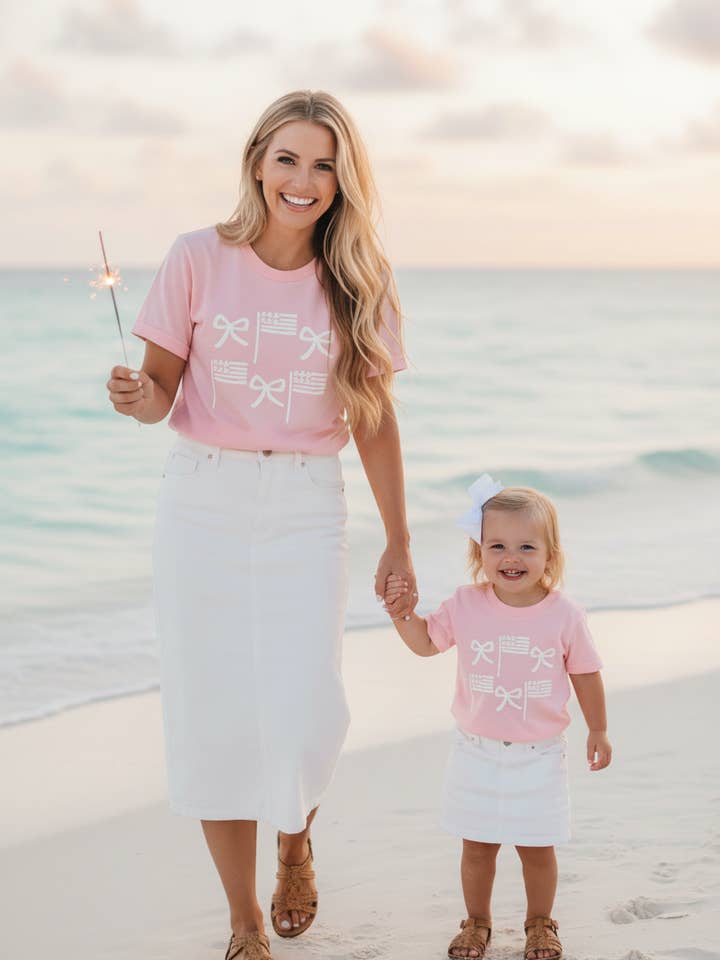 Duo de Laços Blush Freedom por atacado de Pearly Peach