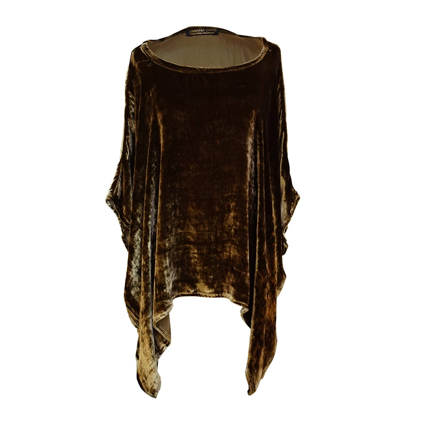 Jennafer Grace - Wholesale Blouse - Women's - Olive Silk Velvet Scarf Top10