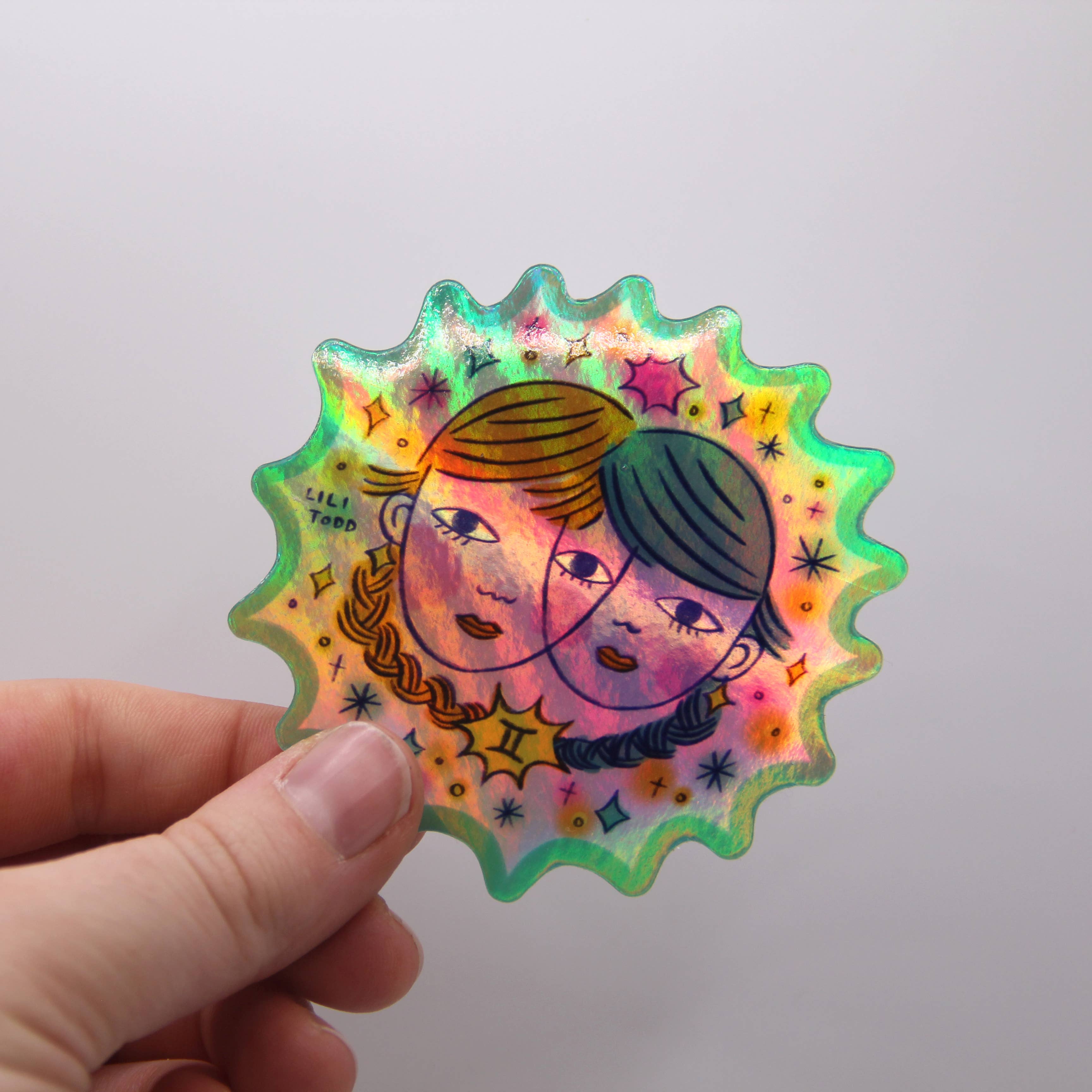 Lili Todd Art – Großhandel Aufkleber – Vinylaufkleber Zwillings-Sternzeichen1