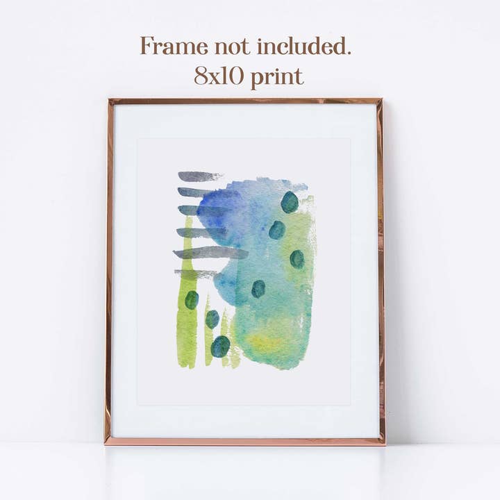 Green Abstract Print for wholesale by Shop Intaglio