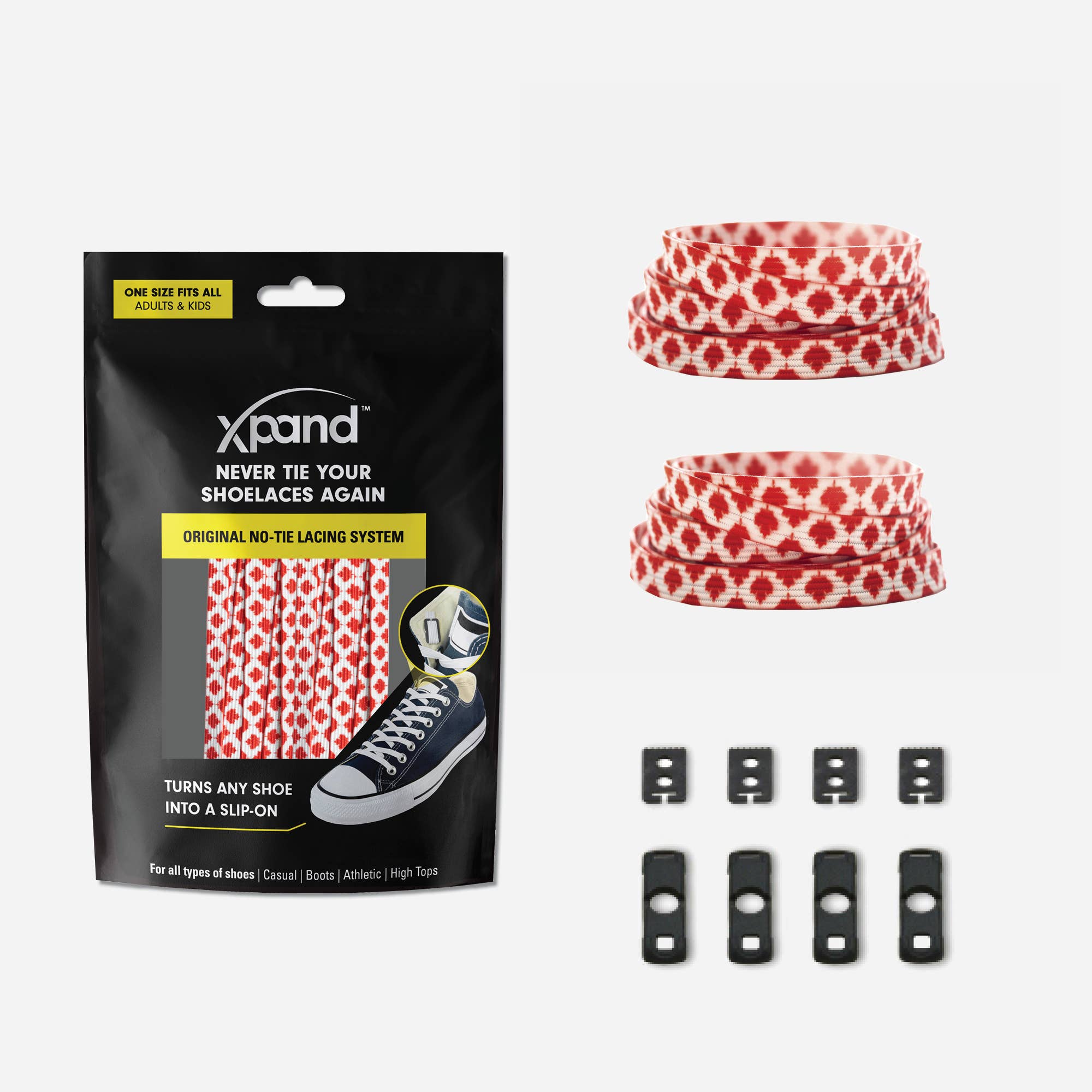 Xpand Laces – Engroshandel Snørebånd - Unisex – Elastiske flade snørebånd uden knude | Ingen flere knuder | Én størrelse30