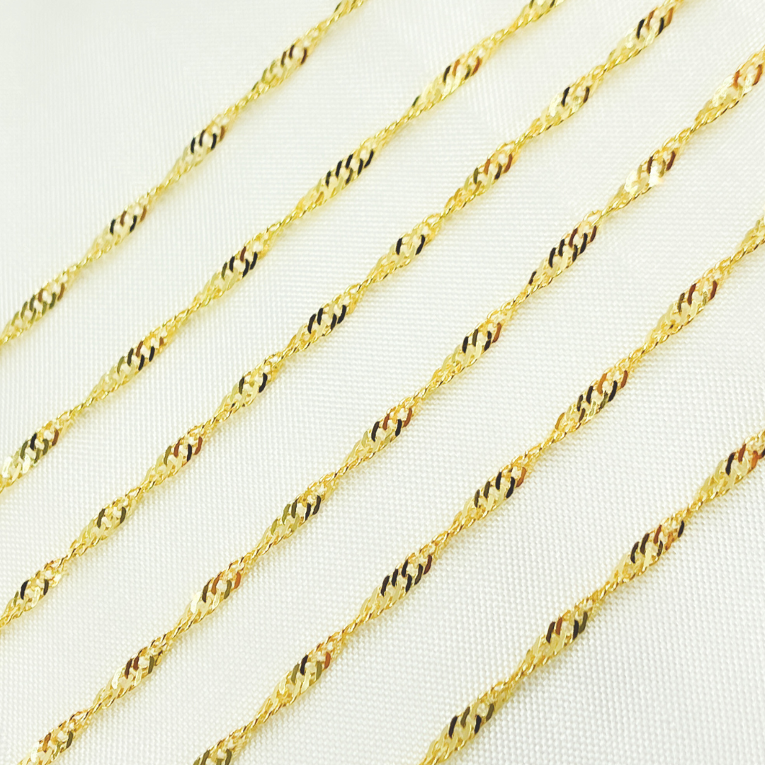 Jewels & Chains - Wholesale Link & Chain Necklace - 028G2SLMSIT2byFt. 14k Solid Gold Singapore Chain5