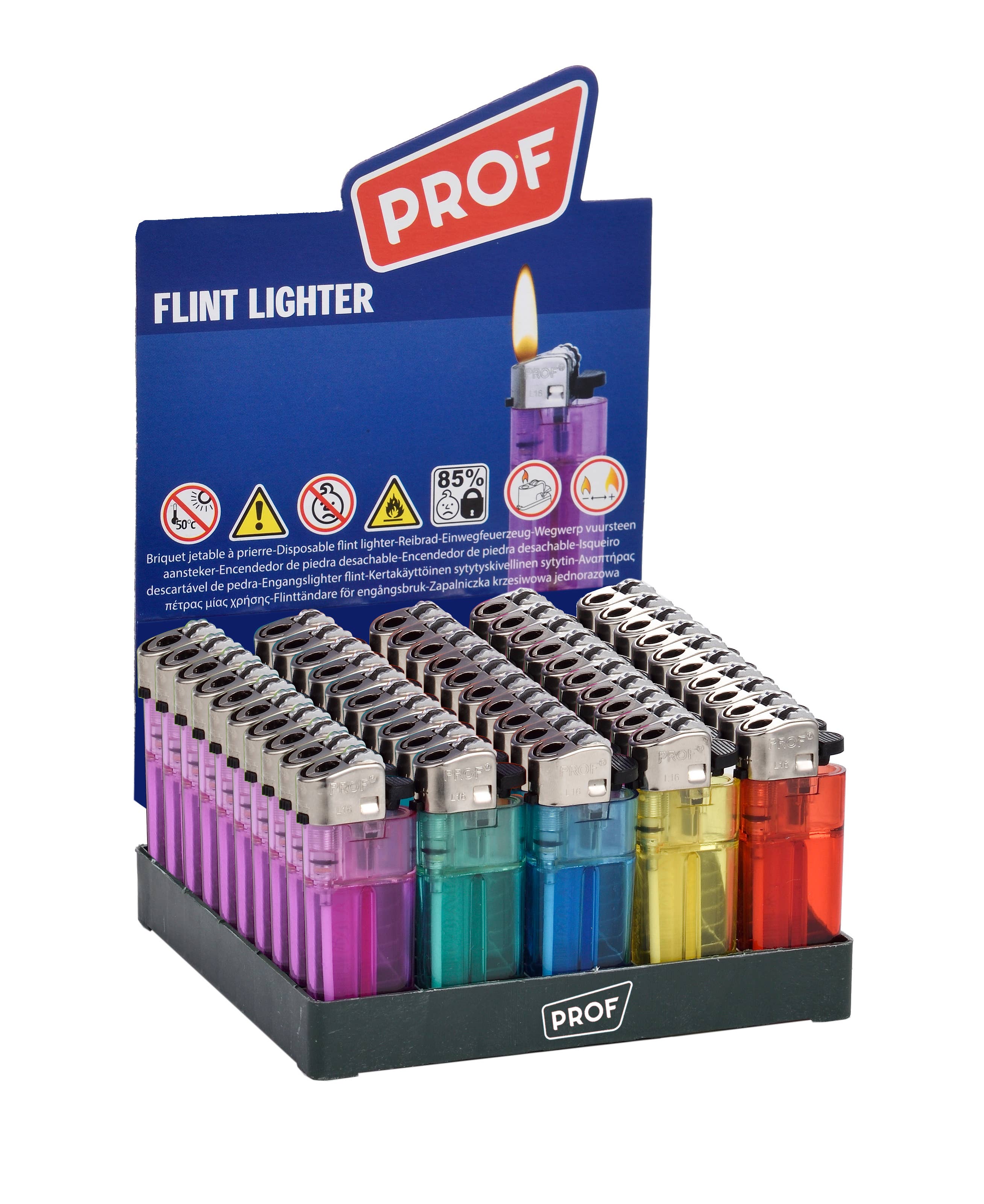 PROF - Wholesale Lighter - MINI PROF COLOR STONE LIGHTER0