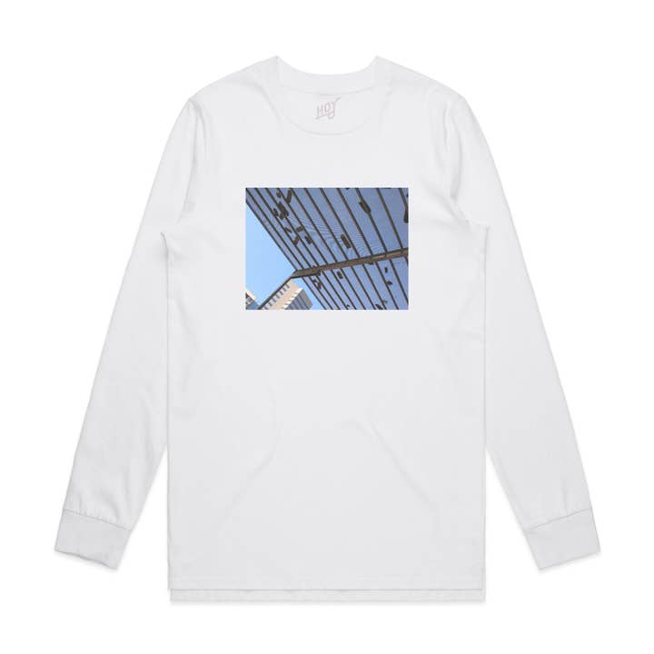 Hoy Sants Long Sleeve T-shirt - White for wholesale by Hoy surf Ltd