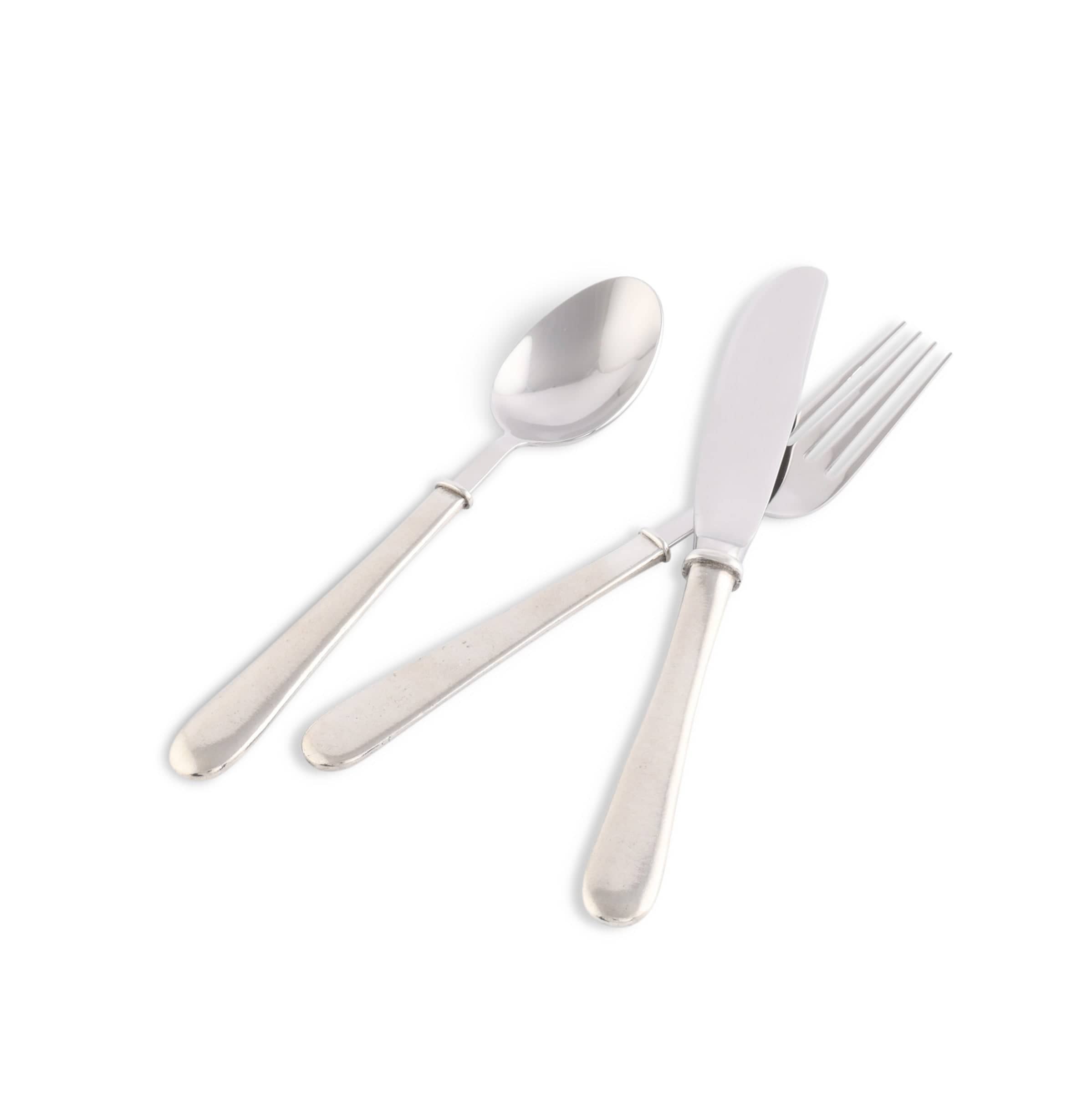 Vagabond House - Wholesale Flatware Set - Classic Pewter Placesetting3
