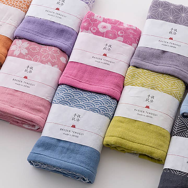 Asciugamano giapponese tinto a mano Bassen Hankachi per la vendita all'ingrosso da parte di MinoCraft
