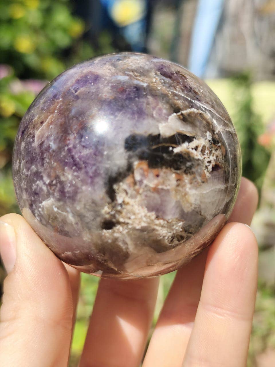 jiomind – wholesale Spiritual stone/crystal – Super 7 Quartz Crystal Sphere, Melody Stone, Sacred 7 Sphere10