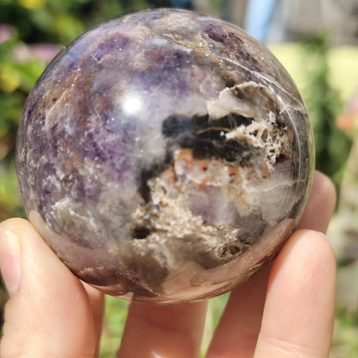 jiomind - Wholesale Spiritual stone/crystal - Super 7 Quartz Crystal Sphere, Melody Stone, Sacred 7 Sphere10