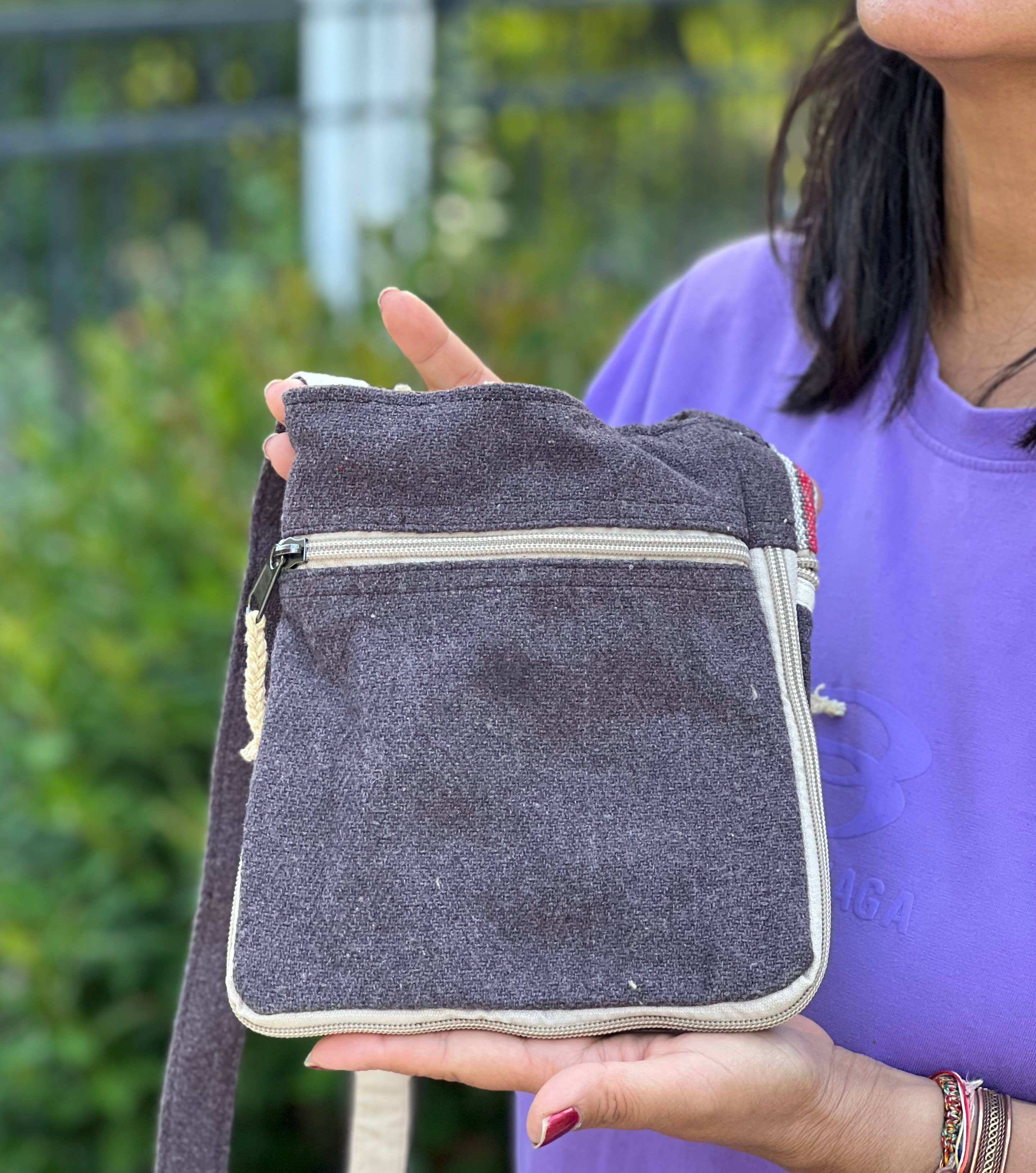 Lungta Imports - Wholesale Crossbodytas - Dames - Hemp Hippie kleine schoudertas, reistas, paspoorttas11