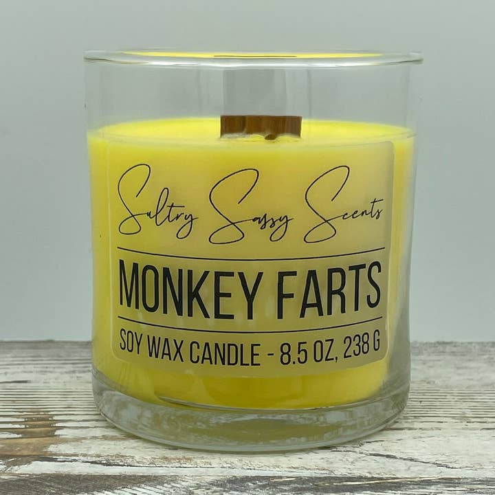 Monkey Farts - Soy Wax Candle for wholesale by Sultry Sassy Scents
