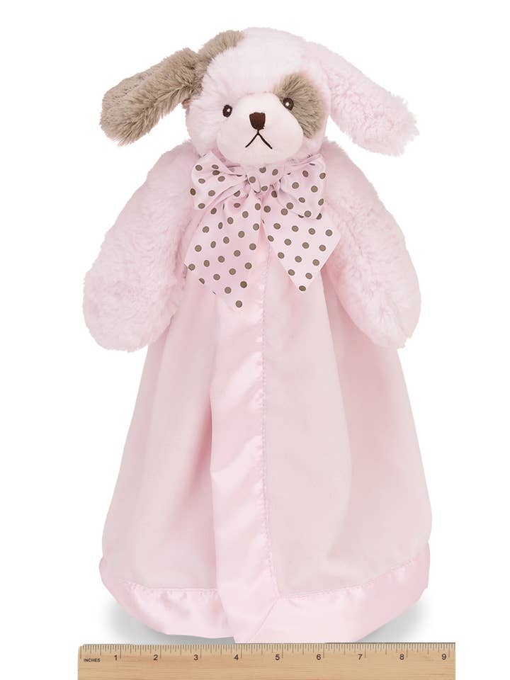 Bearington Collection - Wholesale Security/Cuddle Blanket - Baby - Wiggles Pink Puppy Snuggler
