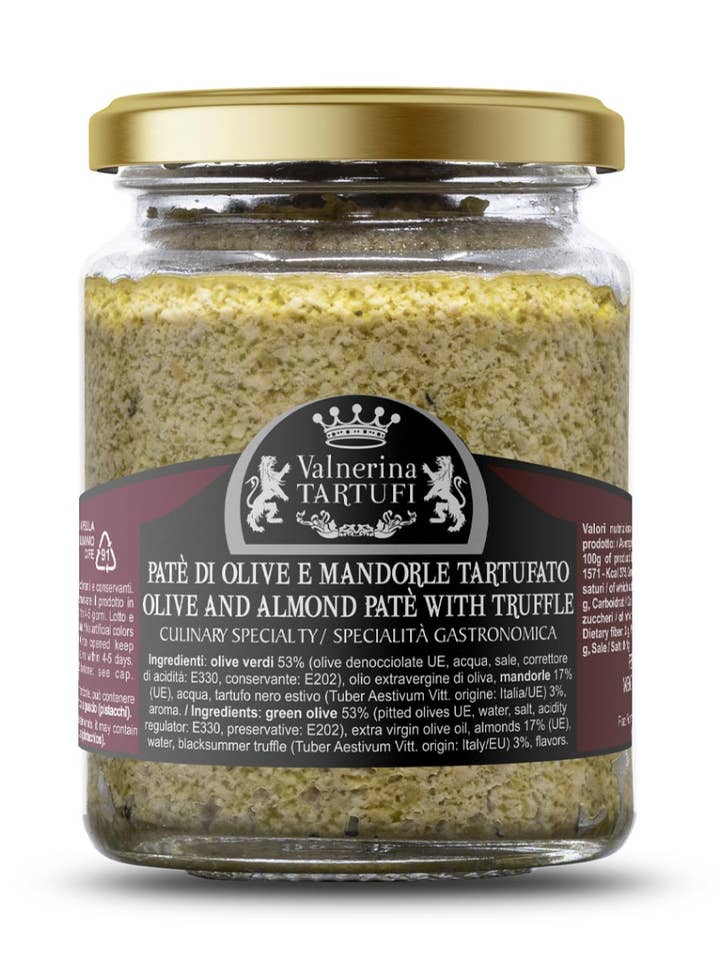 Tryfflad oliv- och mandelpaté 180g 6-delars set 6 delar för wholesale av Global Gourmet Goods