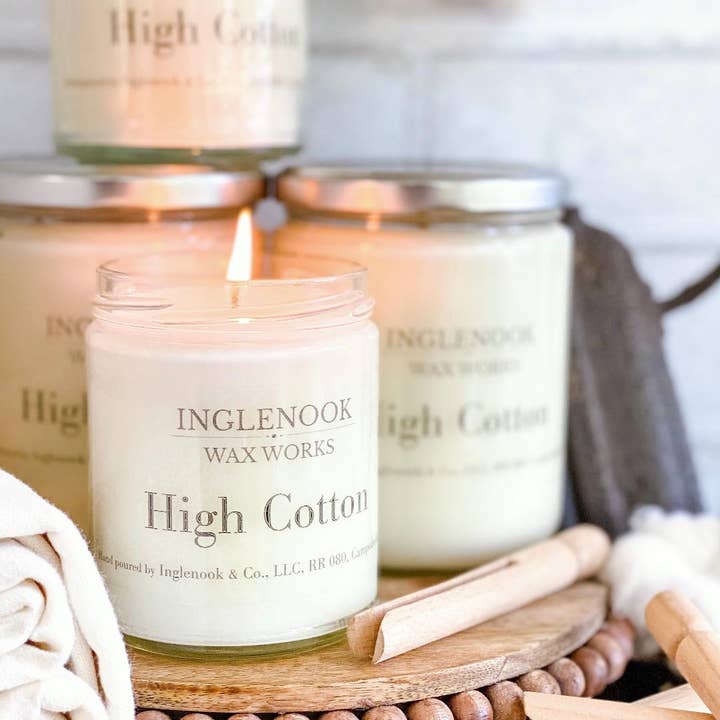 Inglenook & Co. - Wholesale Jar/Filled Candle - High Cotton Soy Wax Soy Candle Clean Appearance Southern7