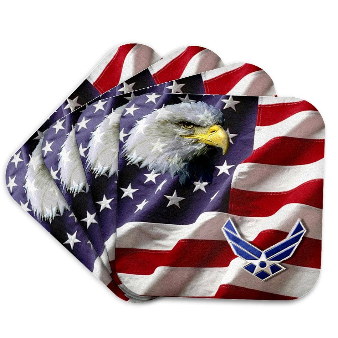 3dRose - Vendita all'ingrosso Sottobicchiere - 3dRose, Aeronautica Militare USAF, Sottobicchiere7