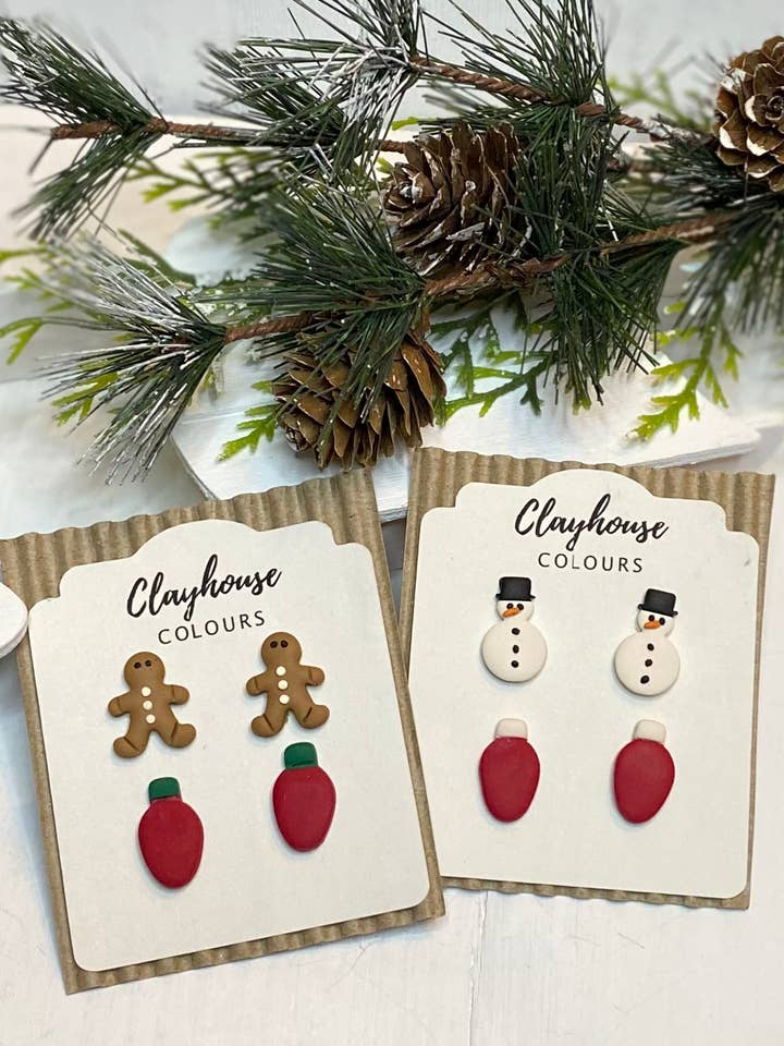 Holiday Studs for wholesale by Clayhouse Colours