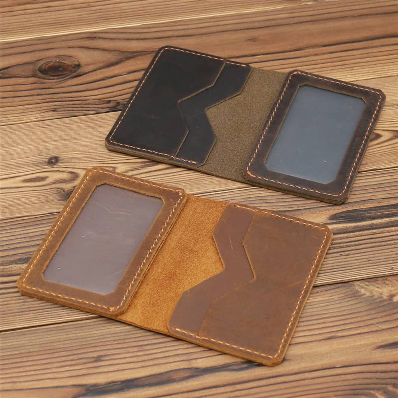 American Leather Goods - Wholesale Wallet - Men's - Genuine Leather Wallet, Handmade Wallet with ID Window4