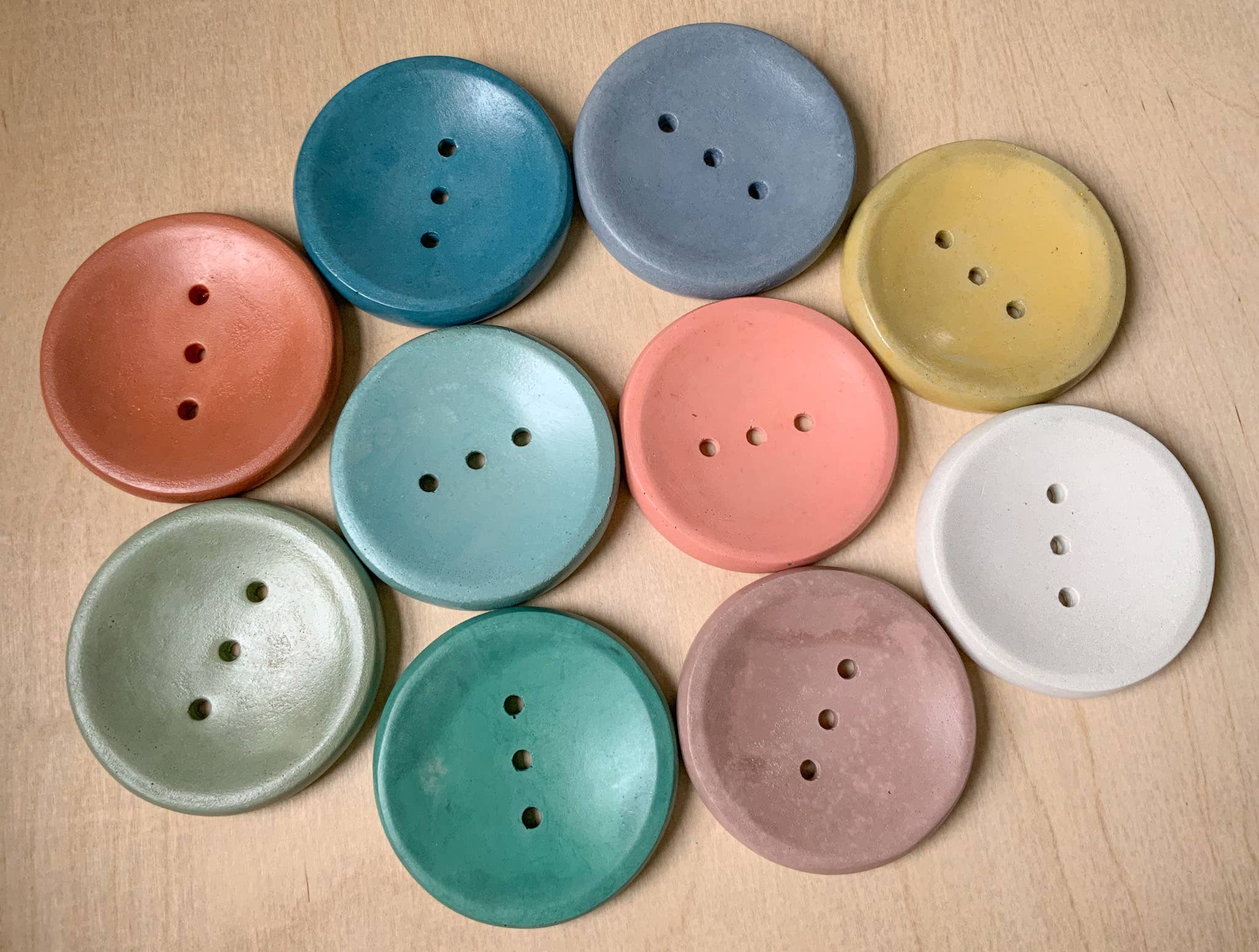 Left Corner Goods - Wholesale Bath Soap Dish - Concrete Round Soap Dish with Drainage Holes 8