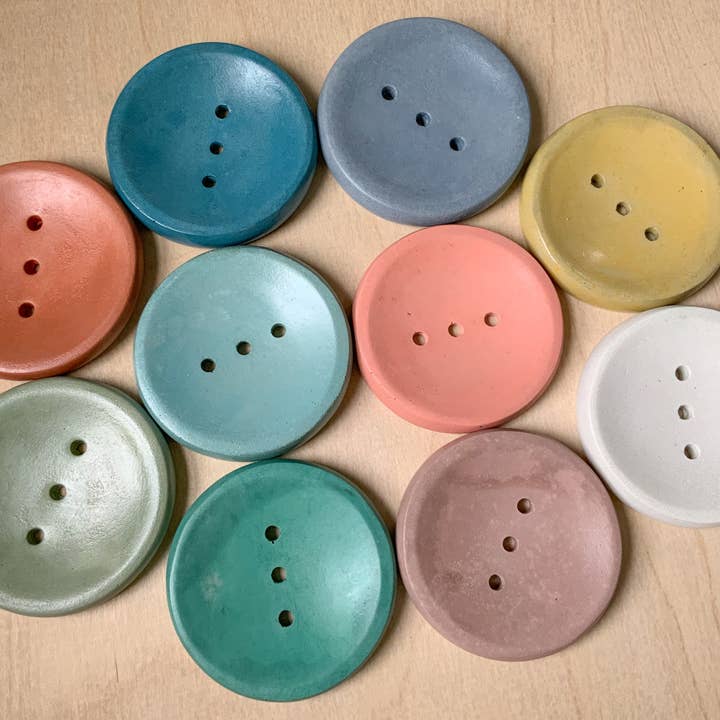 Left Corner Goods - Wholesale Bath Soap Dish - Concrete Round Soap Dish with Drainage Holes 8