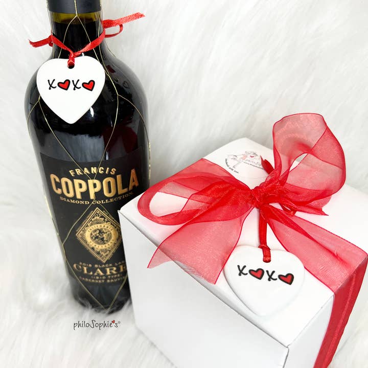 philoSophie's Stationery & Gifts - Wholesale Ornament - Gift Tag: XOXO Heart philoSophie's Tag / Gift Tag, Ornament1