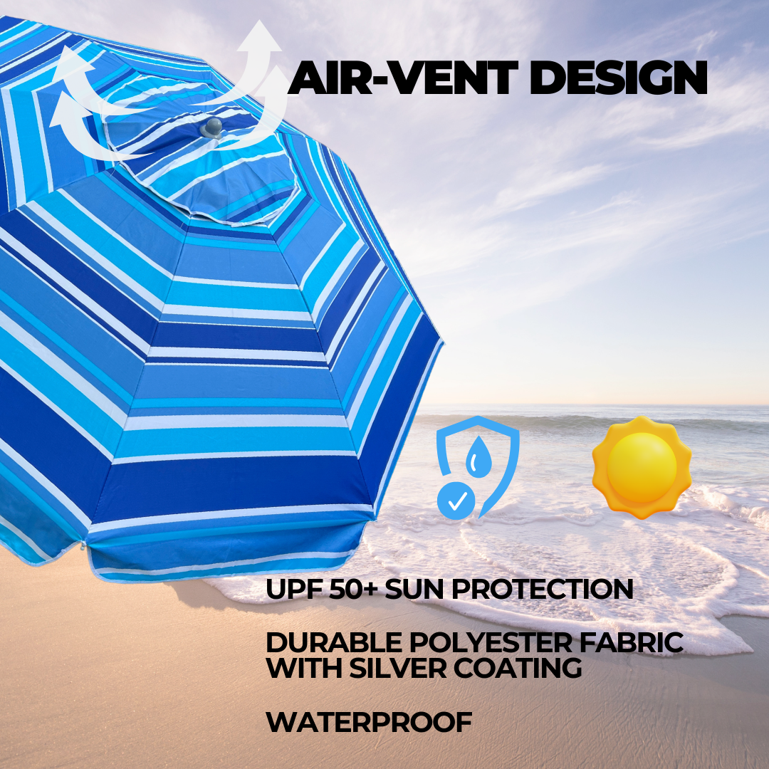 ROFFT USA LLC - Vendita all'ingrosso Ombrellone da spiaggia - Ombrellone da Spiaggia ROFFT 2 m in acciaio e alluminio resistente36