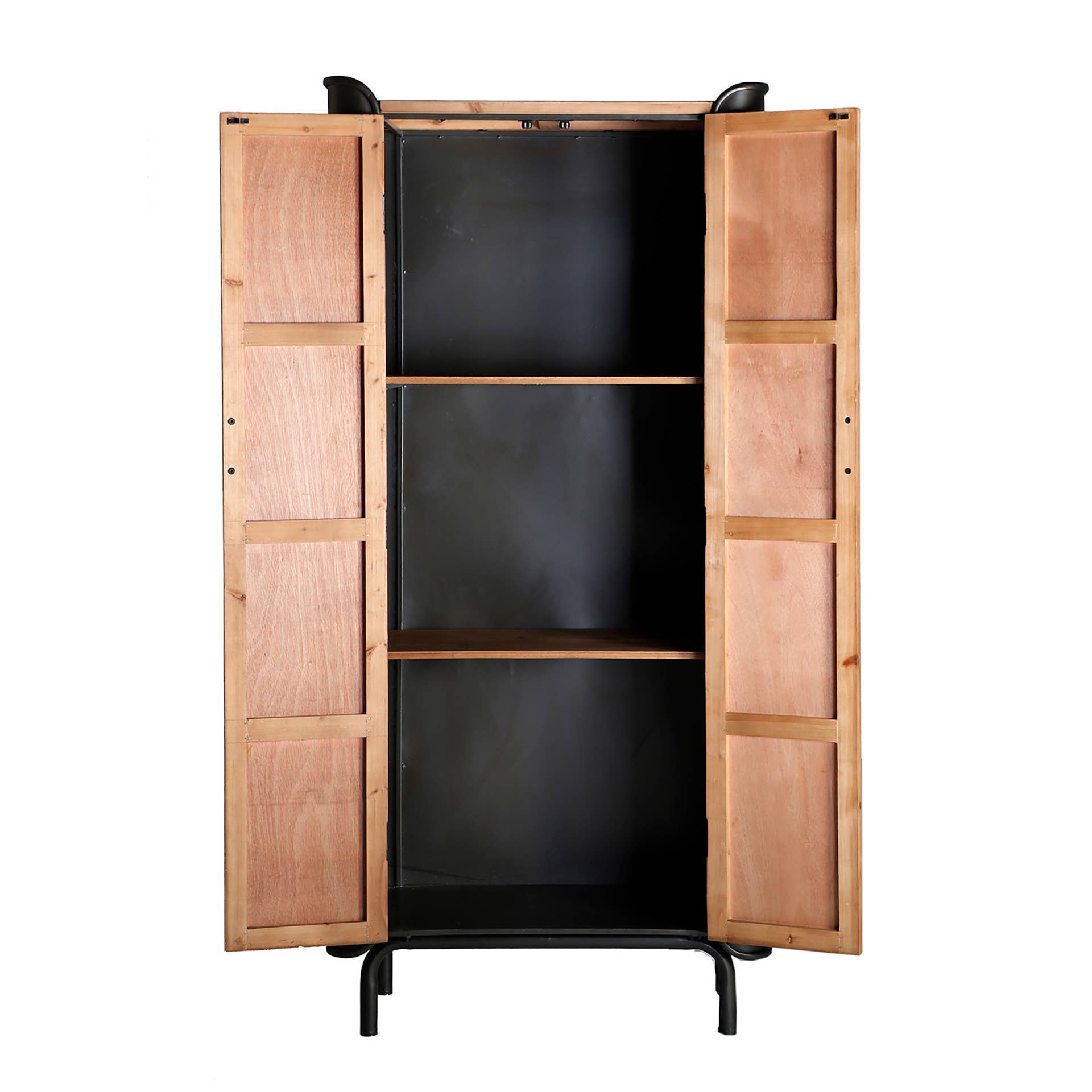 Kodu Home Design - Wholesale Cabinet - Briec Wardrobe, made of Fir Wood, in Gray/Natural Color2