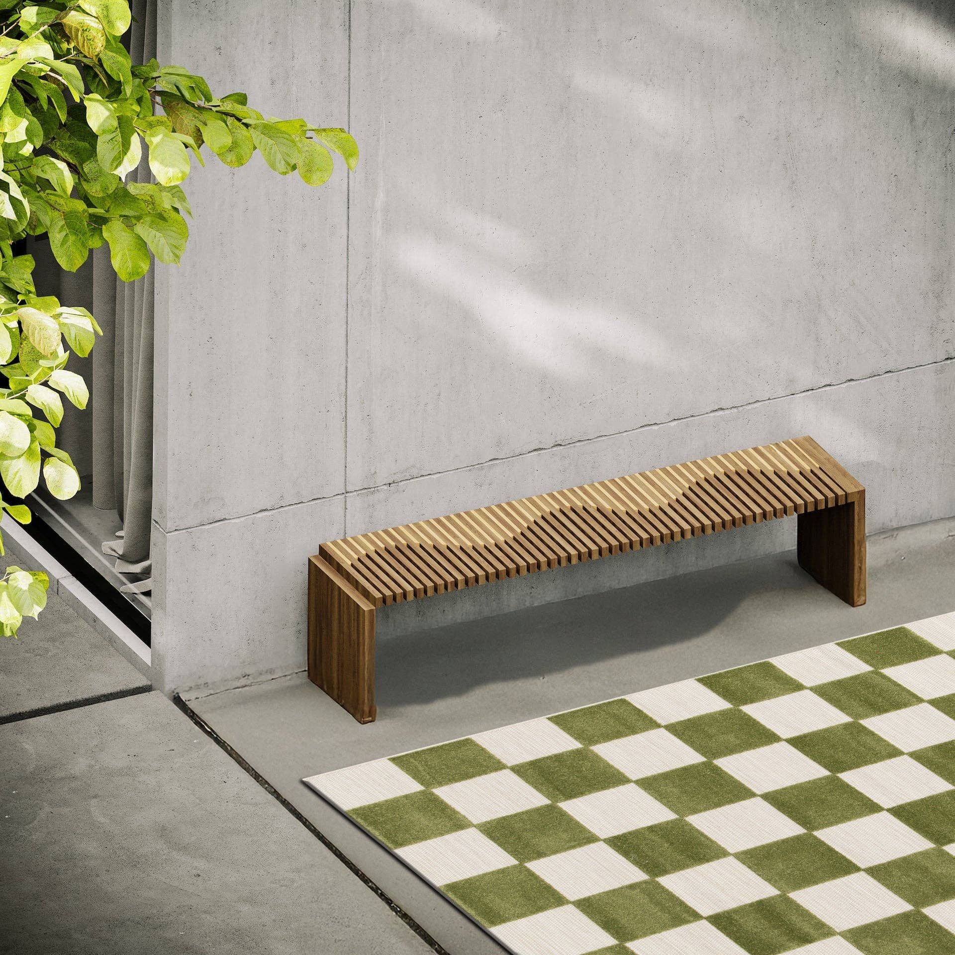 AFK Living - Vente Tapis - Tapis d’intérieur extérieur tissé plat  PETITS CARREAUX1