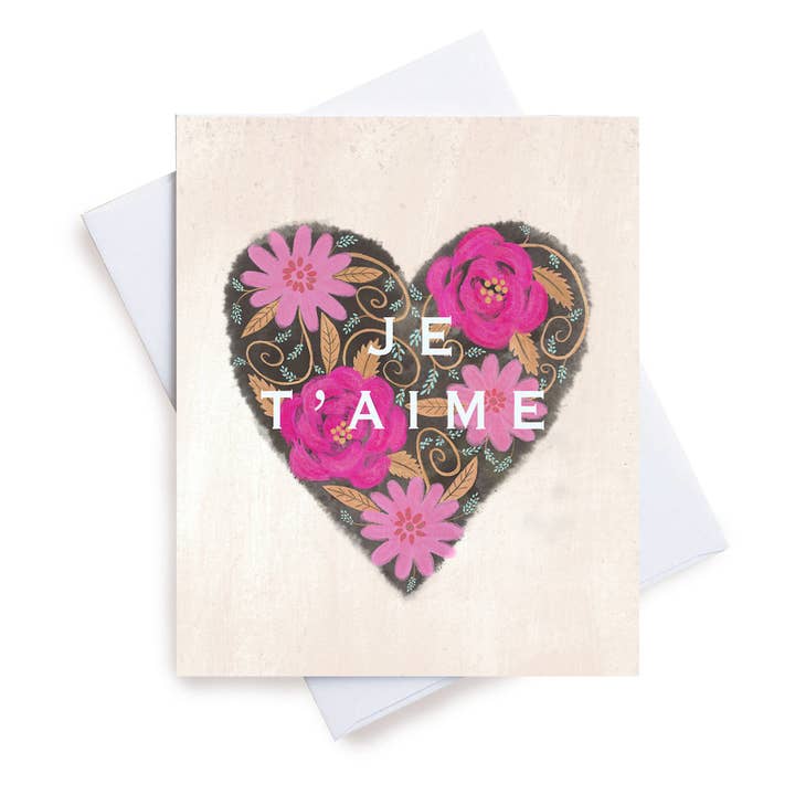 Je T'aime (Sale) for wholesale by M. Kind Papersmith