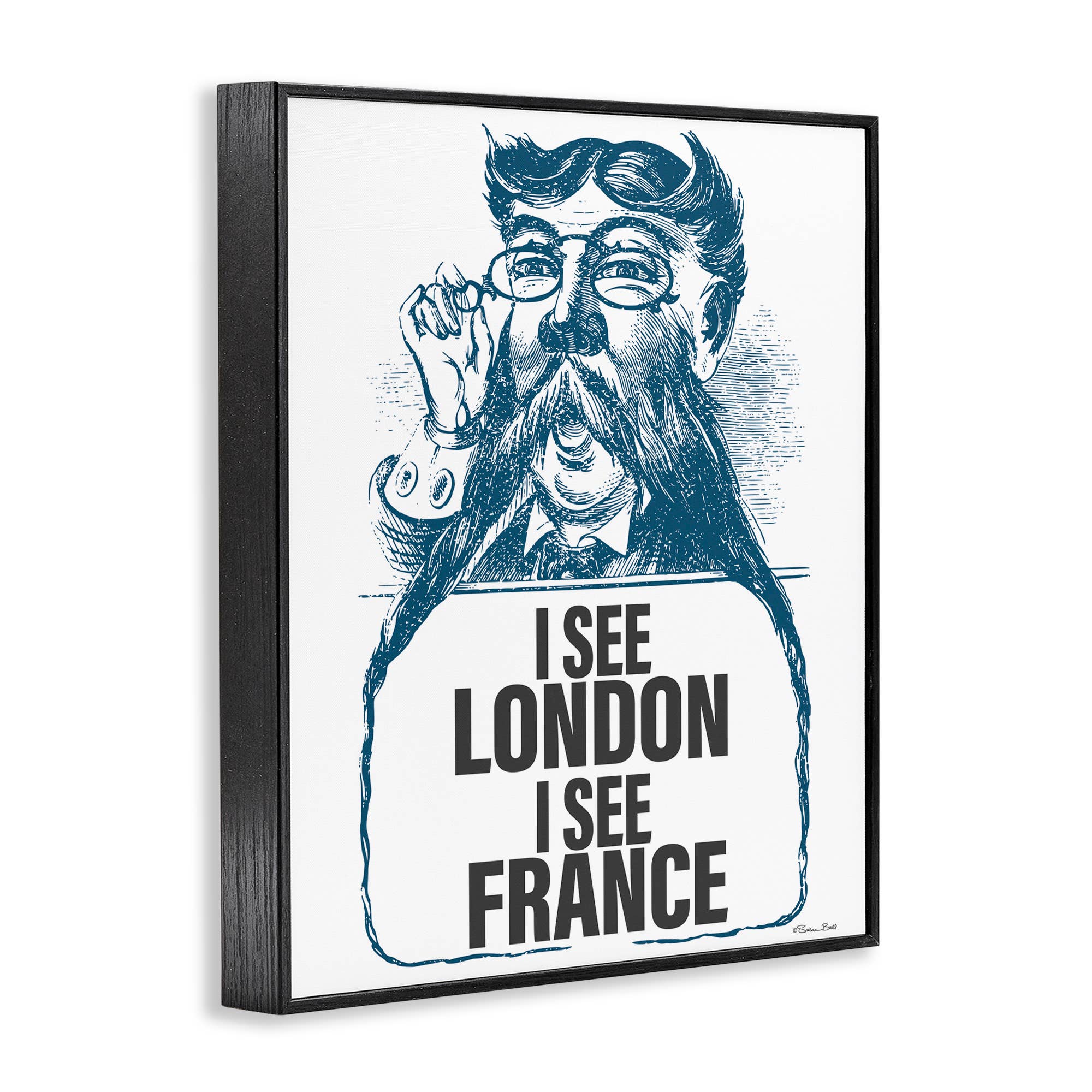 Stupell Industries - Wholesale Wall Sign - I See London & France - Framed Wall Art13