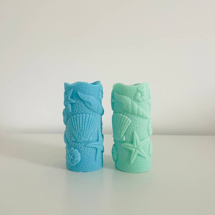 Sweet-Deco Creative - Wholesale Novelty Candle - Hand cast “seashell” pillar candle with fragrance options3