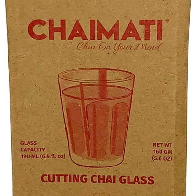 PRIDE INDIA BRANDS - Wholesale Coffee/Tea Cup - ChaiMati - Cutting Chai Tempered Glass Tea Cup, 6.4 Fl.Oz.