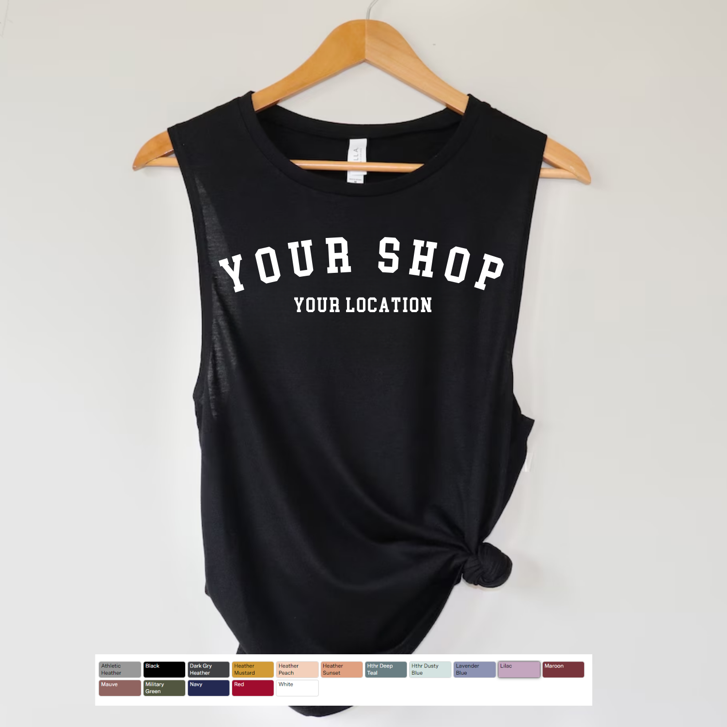Faith & Life Christian Brands – wholesale Tank top – Women′s – Custom Tank Top - City - Shop Name - Logo - Hometown - State5
