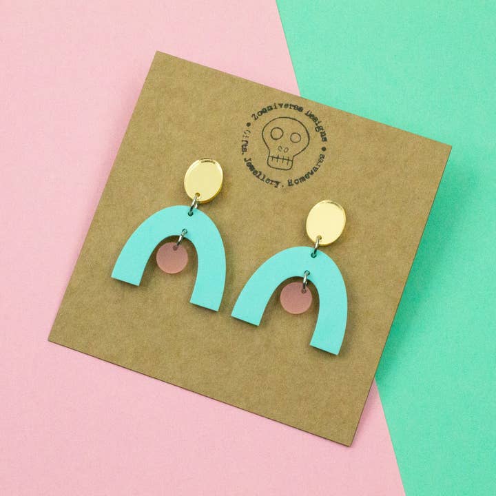 Brincos Ombre de Arco Duplo por atacado de Zooniverse Designs