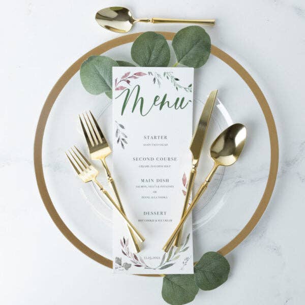 Posh Setting - Wholesale Flatware Set - Infinity Collection Gold Flatware Set 40 Count -Setting for 81