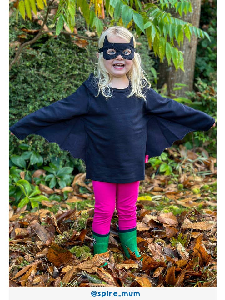 Toby Tiger GmbH - Wholesale Top & Pant Set - Kids - Bio-Baumwoll Kinder Verkleidungsset, Fledermaus2