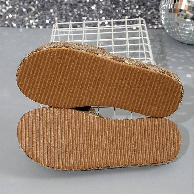 UZ Wholesale Store - Wholesale Slides - Women's - Plum Blossom Embroidery Thick-Soled Slides in Large Size2